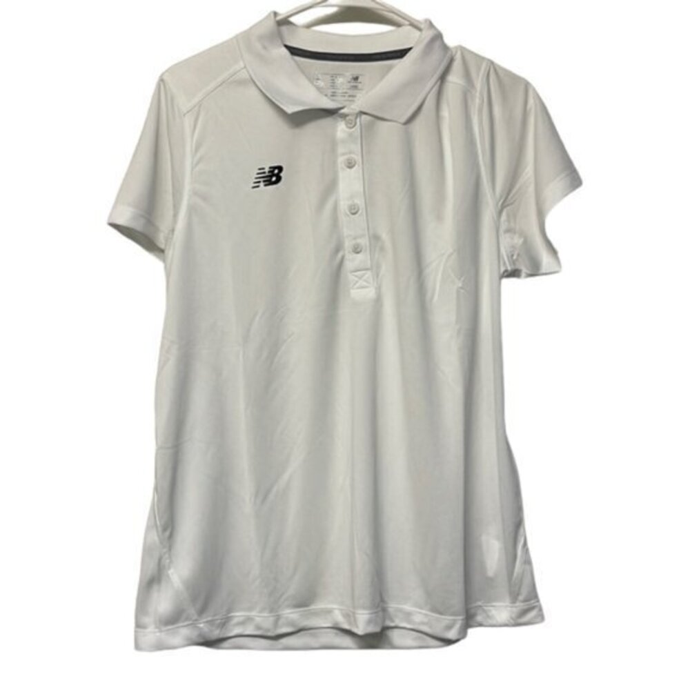 New Balance Tech Polo Soccer Tennis Golf Athletic Active Shirt Size Large NWT